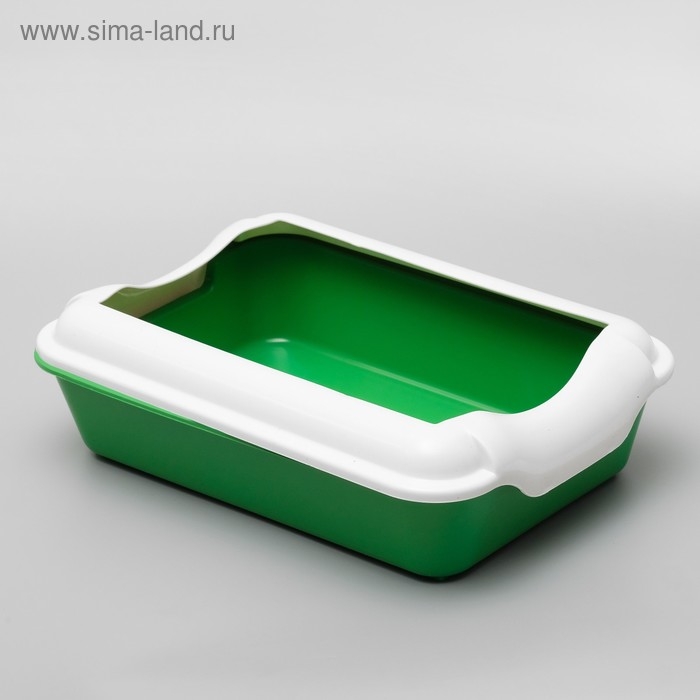 Туалет с бортом "Бэлла", 37 х 27 х 11,5 см, зеленый