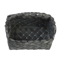 Корзина плетёная, 27&times;14&times;13 см, плетёная ручка h=13 см, ива, серая