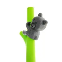 Ручка - прикол Calligrata &laquo;Мишка на бамбуке&raquo;, гелевая, МИКС