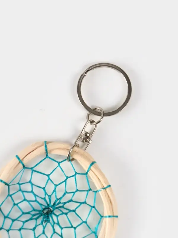 Брелок "Ловец снов" 17 см, цв. бирюзовый