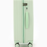 Чемодан 24", PС, 42*27*66, отд на молнии, код замок, 4 колеса, св. зеленый