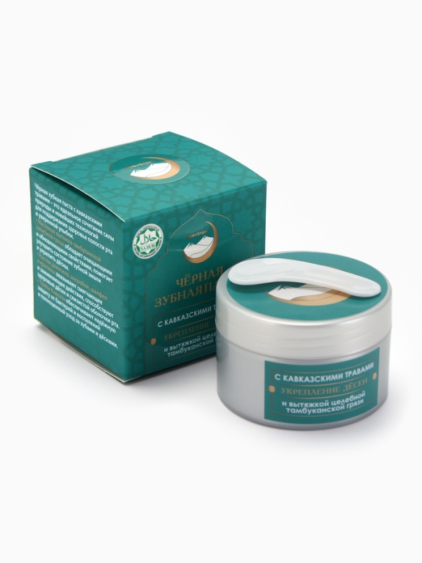 Паста зубная черная с Кавказскими травами,"GoryStepy", 50 мл