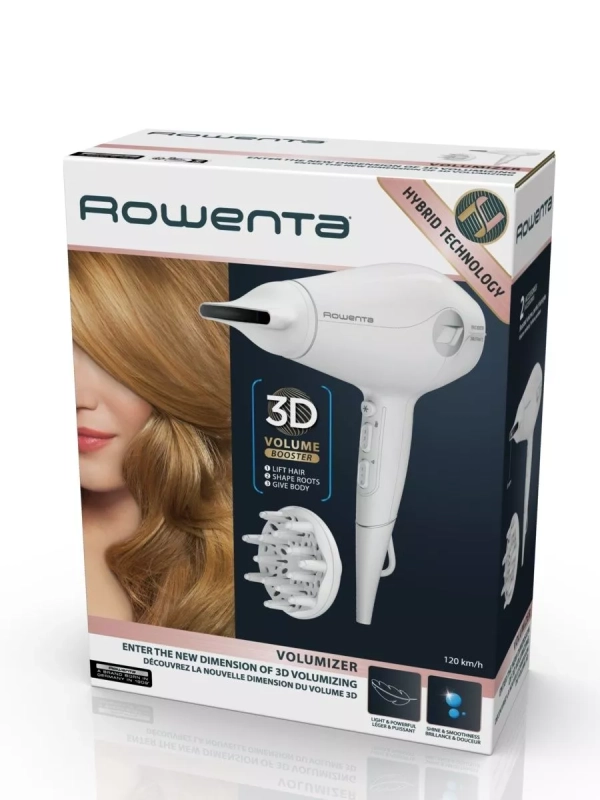 Фен для волос Volumizer CV6130F0, с ионизацией, 1800 Вт