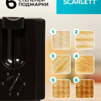 Тостер кухонный электрический для хлеба SC-TM11012