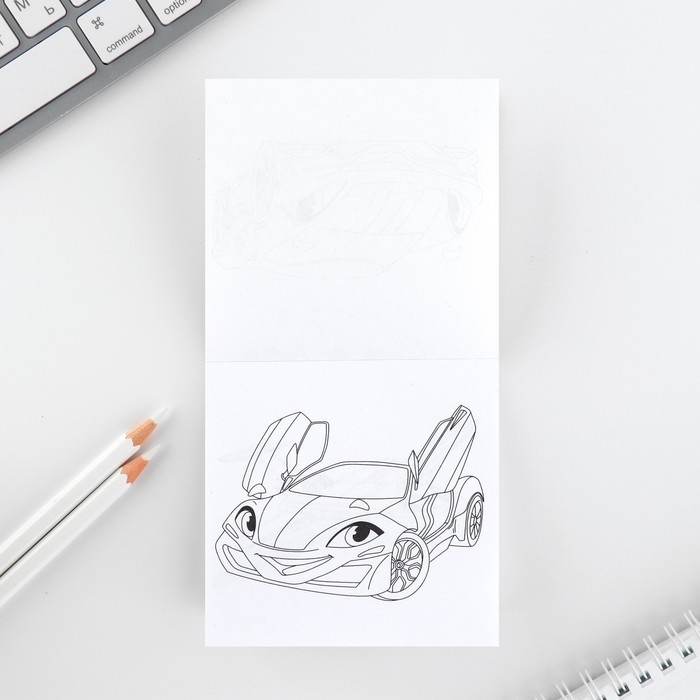 Подарочный набор блокнот-раскраска и восковые мелки &laquo;Самый крутой&raquo;