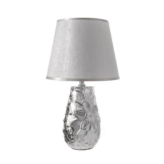 Настольная лампа "Кидди" Е14 40Вт серебро 20х20х34 см
