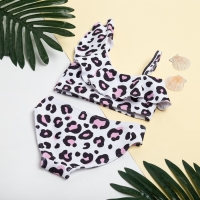 Купальник для девочки KAFTAN &laquo;Леопард&raquo;, белый, рост 122-128 (34)