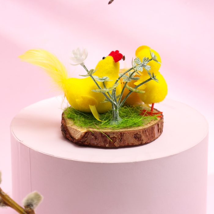 Пасхальный декор &laquo;Курочка с цыплятами&raquo; 8 &times; 8 &times; 7 см