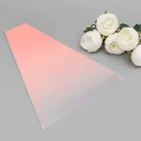 Пакет конус для цветов, &laquo;Переход&raquo;, 29+10&times;45 см, пудровый