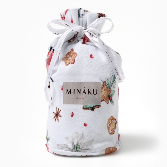 Пижама детская MINAKU Пижама детская MINAKU "Winter", цвет белый, рост 62-68 см