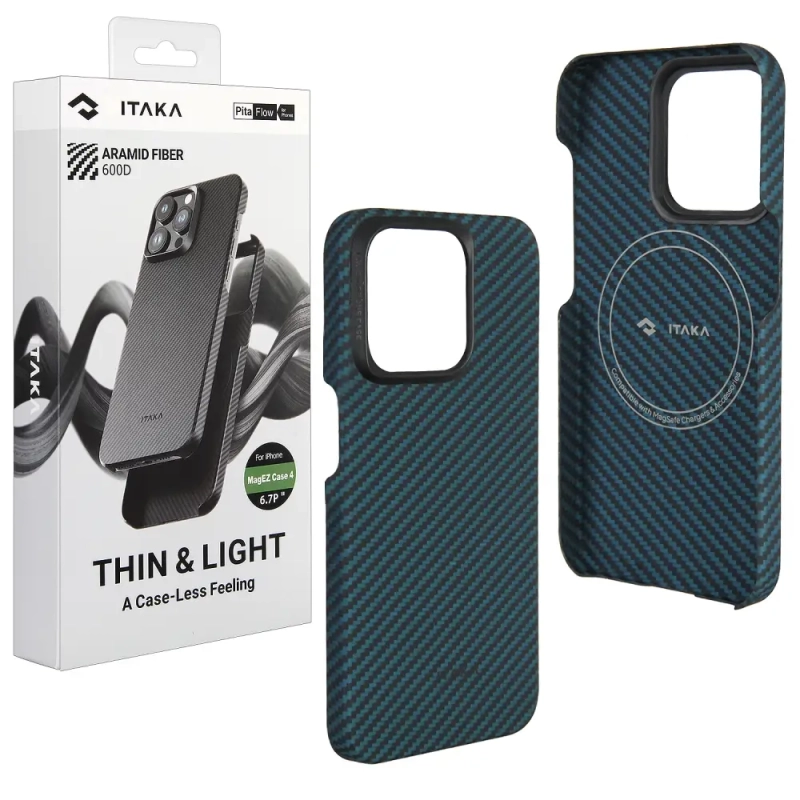 Чехол iPh 15 Pro Max ITAKA MagEZ Blue