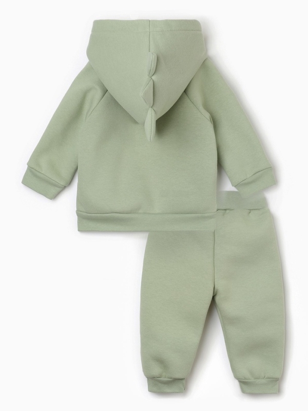 Костюм: толстовка и брюки Крошка Я Dino, рост 92-98, зеленый