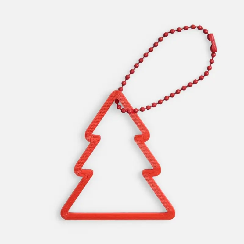 Подвеска &laquo;Елочка&raquo;, 3D-печать, красная
