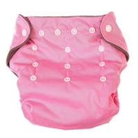 Многоразовый подгузник, угольно-бамбуковая ткань, 3-15 кг, цвет розовый, Крошка Я Многоразовый подгузник, угольно-бамбуковая ткань, 3-15 кг, цвет розовый, Крошка Я