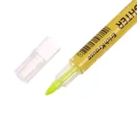 Маркер текстовыделитель 0.5-3.5 мм ErichKrause Visioline V-16 Zoom Neon, двухсторонний, желтый неон, чернила на водной основе
