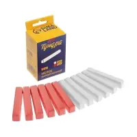 Мелки маркировочные ТУНДРА, белые и красные, 12 шт.