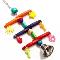 Игрушка для птиц "Перекладина" микс цветов