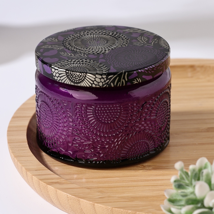 Свеча ароматическая в банке Свеча ароматическая в банке "SAN BLACK FRUITS", 5х7 см, ежевика