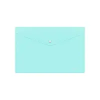 Папка-конверт на кнопке А4, 180 мкм, ErichKrause Diagonal Pastel, непрозрачный, тиснение, микс