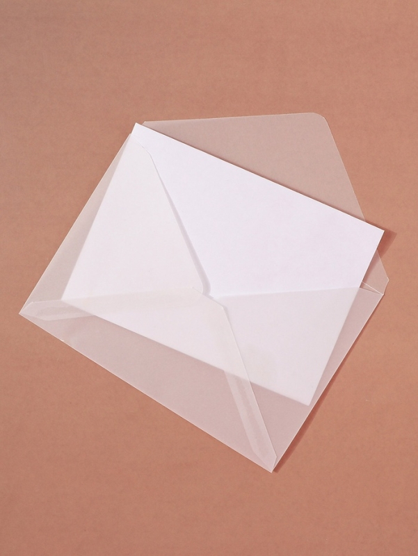 Набор 10 штук конвертов из кальки прозрачные (11.5 х 16.5 см), плотность 113 г/кв.м