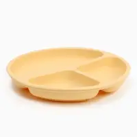 Тарелка детская секционная, 3 секции, молочный, Mum&Baby