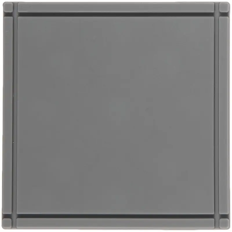 Лейбл из ПВХ Dzeta, L, серый