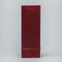 Пакет подарочный под бутылку, упаковка, &laquo;Время винишка&raquo;, 9 х 25 х 8.5 см