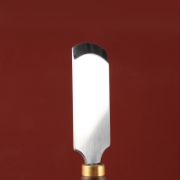 Шорный нож для работы с кожей Premium, закруглённый, 18 &times; 3,5 см