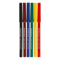 Фломастеры 6 цветов, ErichKrause, "Jolly Friends Super Washable" микс Фломастеры 6 цветов, ErichKrause, "Jolly Friends Super Washable" микс