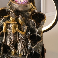 Фонтан настольный полистоун от сети, подсветка "Шива и Парвати" золото 25х20х34 см Фонтан настольный полистоун от сети, подсветка "Шива и Парвати" золото 25х20х34 см