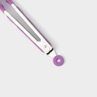 Щипцы кухонные Доляна «Лист», 25×3,5 см, цвет сиреневый Щипцы кухонные Доляна «Лист», 25×3,5 см, цвет сиреневый