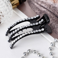 Зажим для волос "Лора" 8 см, серебристо-чёрный Зажим для волос "Лора" 8 см, серебристо-чёрный