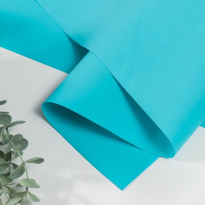 Фоамиран иранский, 0.8-1 мм, бирюза, 60&times;70 см