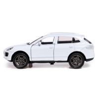 Машина металлическая &laquo;Каен&raquo;, инерция, 1:32, открываются двери, световые и звуковые эффекты, цвет белый