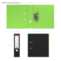 Папка&ndash;регистратор А4, 70 мм, ErichKrause Accent, с арочным механизмом, салатовая