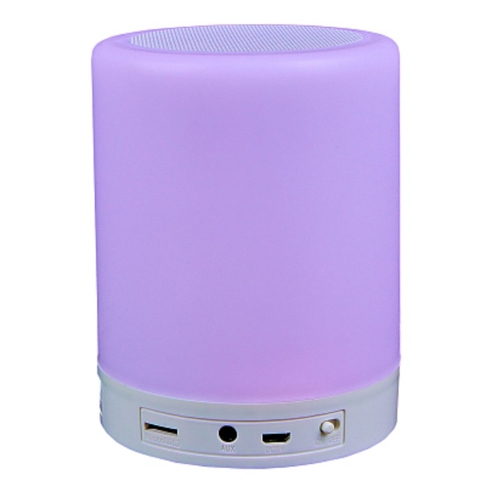 Портативная колонка PERO WS04, 3 Вт, Bluetooth 5.3, 400 мАч, подсветка, белая Портативная колонка PERO WS04, 3 Вт, Bluetooth 5.3, 400 мАч, подсветка, белая