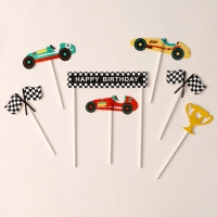 Набор топперов &laquo;С днём рождения&raquo; победитель, набор 7 шт.