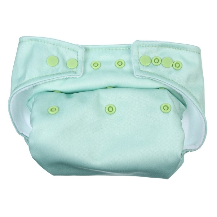 Многоразовый подгузник, 3-15 кг, флис, цвет светло зеленый, Крошка Я Многоразовый подгузник, 3-15 кг, флис, цвет светло зеленый, Крошка Я