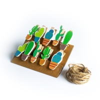 Набор декоративных прищепок "Кактусы" 1×12×13 см Набор декоративных прищепок "Кактусы" 1×12×13 см