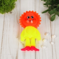 Мяч &laquo;Цветочек&raquo;, световой, с пищалкой, на резинке, цвета МИКС