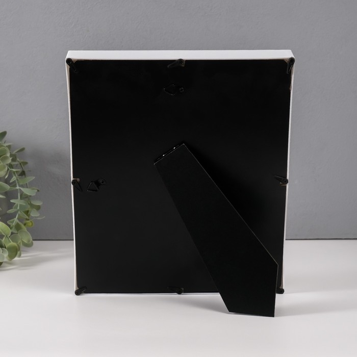 Фоторамка пластик 9х9 см "Молочные зубики" голубая 2х23х27 см