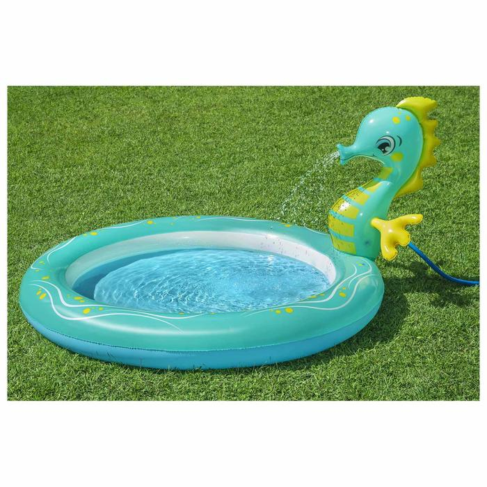 Бассейн надувной Seahorse, 188 x 160 x 86 см, с распылителем, 53114 Bestway Бассейн надувной Seahorse, 188 x 160 x 86 см, с распылителем, 53114 Bestway