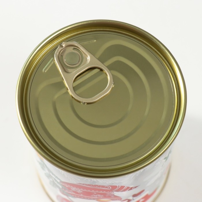 Подарок носки в банке с принтом "Желаю тебе большого душевного тепла" (мужские)