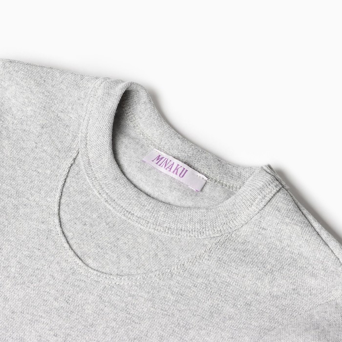 Термобелье для мальчика (лонгслив, легинсы) цвет серый меланж, рост 152