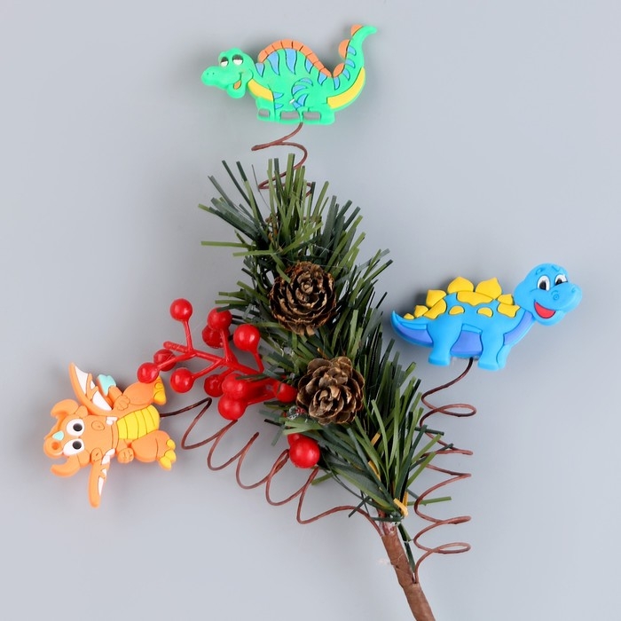 Декор на палочке «Дракончики» 40 × 15 × 1,5 см, МИКС Декор на палочке «Дракончики» 40 × 15 × 1,5 см, МИКС