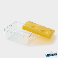 Контейнер для сыра RICCO, 16&times;11&times;7см, цвет жёлтый