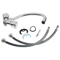 Cмеситель для кухни Accoona A5680, двухвентильный, силумин, хром Cмеситель для кухни Accoona A5680, двухвентильный, силумин, хром