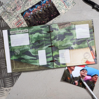 Дембельская книга на ленте &laquo;Герой&raquo;, 32 листа, 20 х 20 см