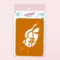 Набор топперов &laquo;Девушка с кудрями&raquo;, цвет золото