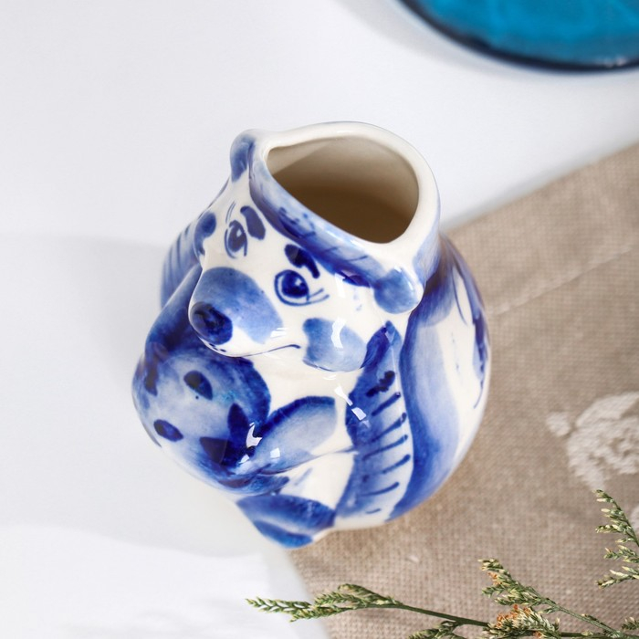 Подставка под зубочистки &laquo;Еж&raquo;, гжель